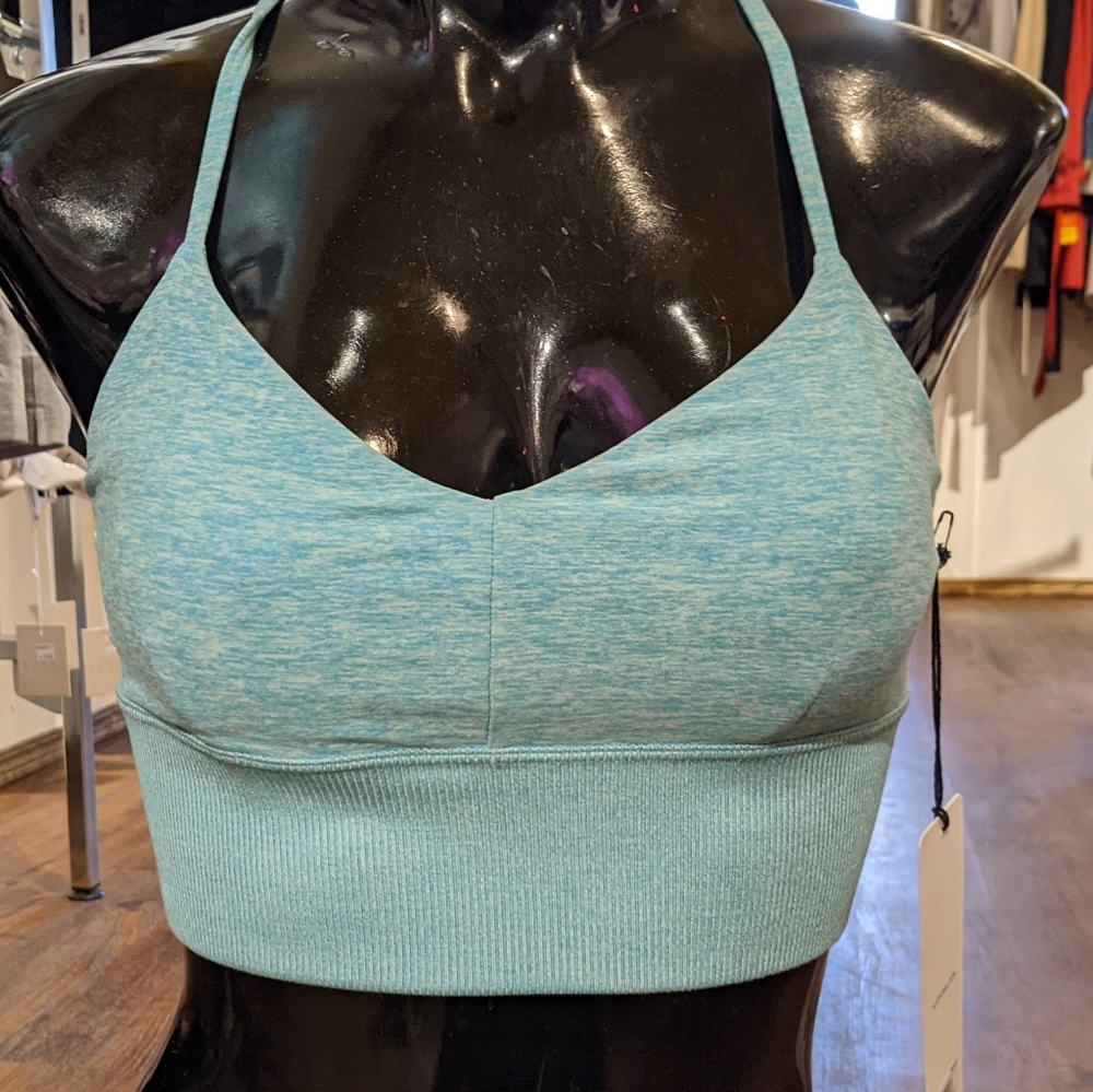 Alo Yoga Heather Quartz sports bra BNWT